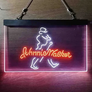Johnnie Walker Logo Cursive Neon-Like LED Sign