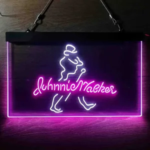 Johnnie Walker Logo Cursive Neon-Like LED Sign