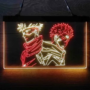 Jujutsu Kaisen Satoru and Jujutsu Neon-Like LED Sign