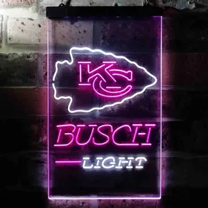 Kansas City Chiefs Busch Light Neon-Like LED Sign