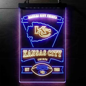 Kansas City Chiefs EST 1960 Neon-Like LED Sign