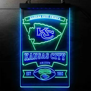 Kansas City Chiefs EST 1960 Neon-Like LED Sign