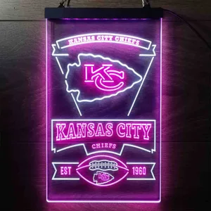 Kansas City Chiefs EST 1960 Neon-Like LED Sign
