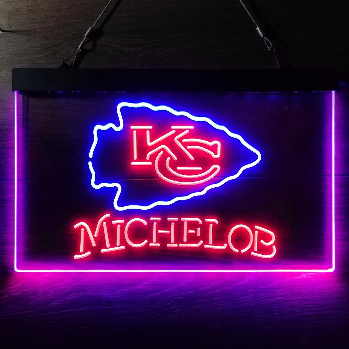 Kansas City Chiefs Michelob Neon-Like LED Sign