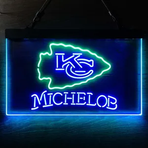 Kansas City Chiefs Michelob Neon-Like LED Sign