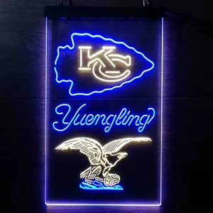 Kansas City Chiefs Yuengling Neon-Like LED Sign