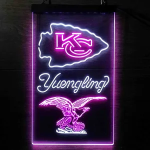 Kansas City Chiefs Yuengling Neon-Like LED Sign
