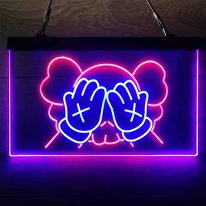 Kaws Neon-Like LED Sign