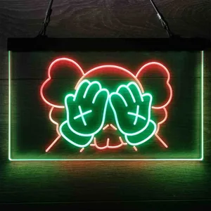 Kaws Neon-Like LED Sign