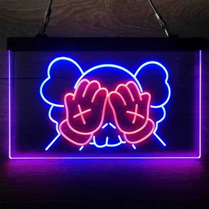 Kaws Neon-Like LED Sign