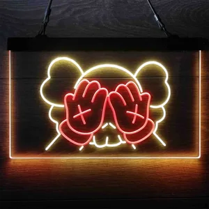 Kaws Neon-Like LED Sign