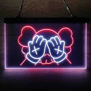 Kaws Neon-Like LED Sign