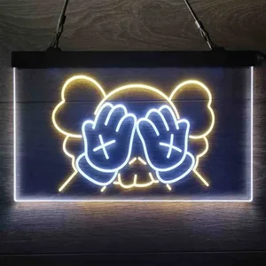 Kaws Neon-Like LED Sign