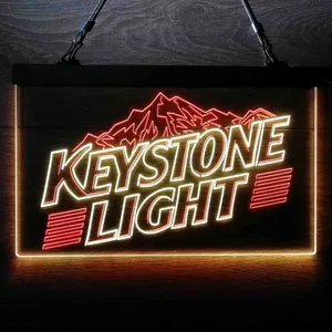 Keystone Light Mountain Logo 2 Neon-Like LED Sign