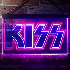 Kiss Banner Neon-Like LED Sign