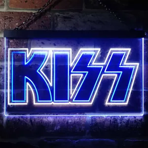 Kiss Banner Neon-Like LED Sign