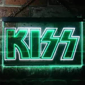 Kiss Banner Neon-Like LED Sign