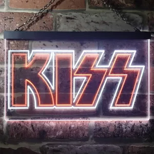 Kiss Banner Neon-Like LED Sign