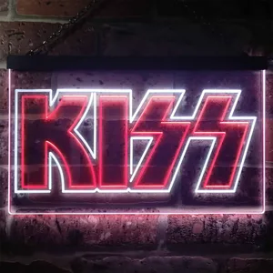 Kiss Banner Neon-Like LED Sign