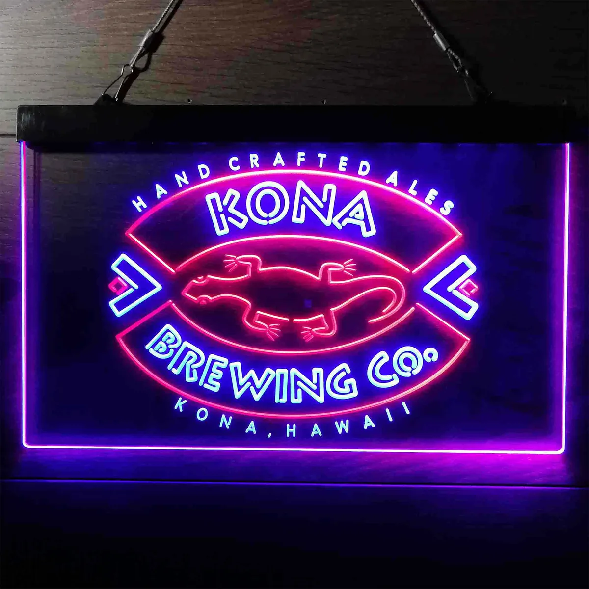 Kona Brewing Co. Handcrafted Ales Neon-Like LED Sign