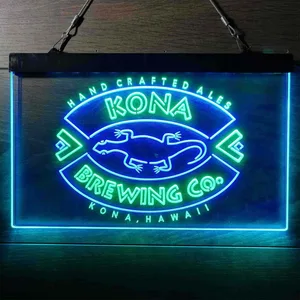 Kona Brewing Co. Handcrafted Ales Neon-Like LED Sign