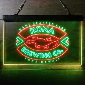 Kona Brewing Co. Handcrafted Ales Neon-Like LED Sign