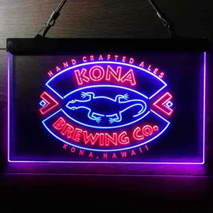Kona Brewing Co. Handcrafted Ales Neon-Like LED Sign