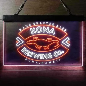 Kona Brewing Co. Handcrafted Ales Neon-Like LED Sign