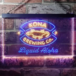 Kona Brewing Co. Logo 1 Neon-Like LED Sign