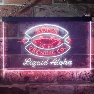 Kona Brewing Co. Logo 1 Neon-Like LED Sign