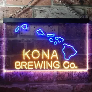 Kona Brewing Co. Map Neon-Like LED Sign
