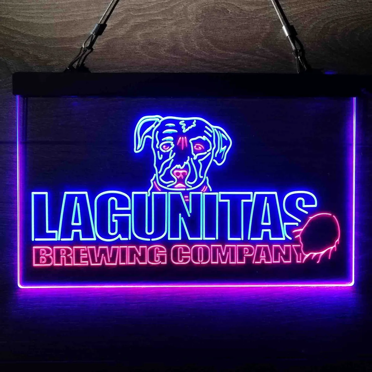 Lagunitas Brewing Company Dog Logo Neon-Like LED Sign
