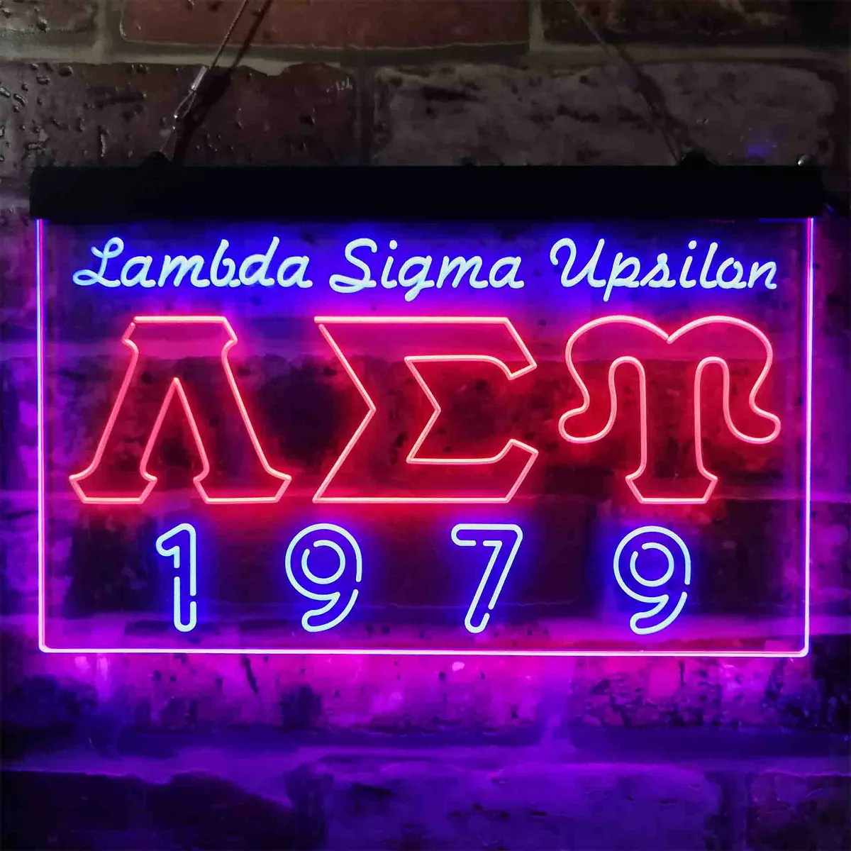 Lambda Sigma Upsilon 1979 Neon-Like LED Sign