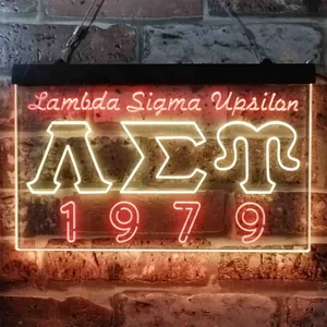 Lambda Sigma Upsilon 1979 Neon-Like LED Sign