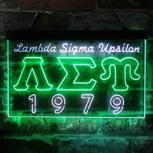 Lambda Sigma Upsilon 1979 Neon-Like LED Sign