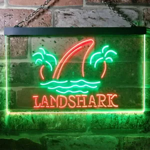 Landshark Lager - Sharkfin 2 Neon-Like LED Sign