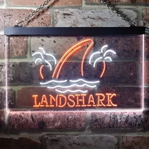 Landshark Lager - Sharkfin 2 Neon-Like LED Sign