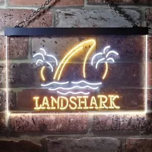 Landshark Lager - Sharkfin 2 Neon-Like LED Sign