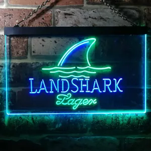 Landshark Lager - Sharkfin Neon-Like LED Sign