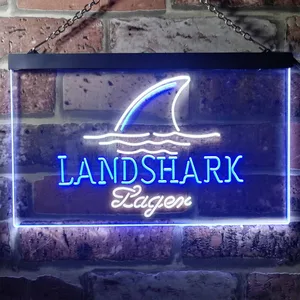 Landshark Lager - Sharkfin Neon-Like LED Sign
