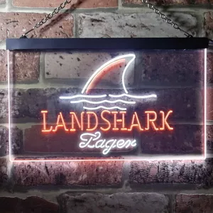 Landshark Lager - Sharkfin Neon-Like LED Sign