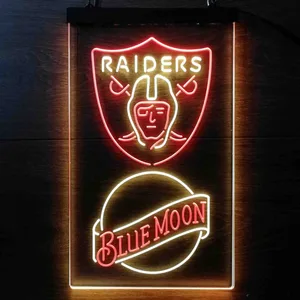 Las Vegas Raiders Blue Moon Neon-Like LED Sign