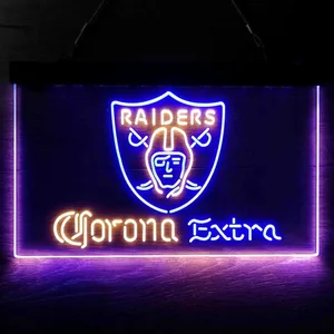 Las Vegas Raiders Corona Extra Neon-Like LED Sign