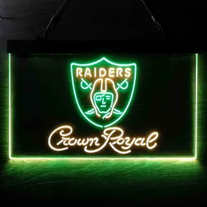 Las Vegas Raiders Crown Royal Neon-Like LED Sign