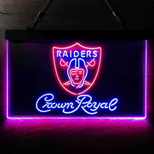 Las Vegas Raiders Crown Royal Neon-Like LED Sign