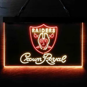 Las Vegas Raiders Crown Royal Neon-Like LED Sign