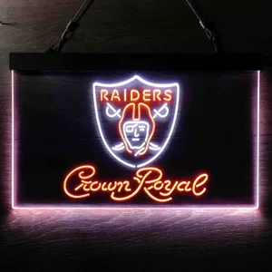 Las Vegas Raiders Crown Royal Neon-Like LED Sign