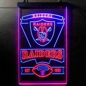 Las Vegas Raiders EST 1960 Neon-Like LED Sign
