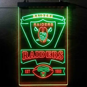 Las Vegas Raiders EST 1960 Neon-Like LED Sign
