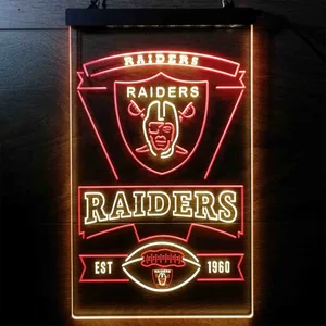 Las Vegas Raiders EST 1960 Neon-Like LED Sign